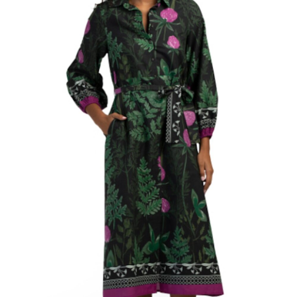 NWT CELINA MOON Shirt Dress, XL